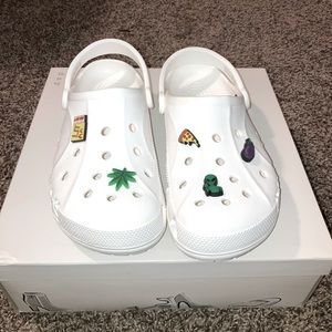 CROCS white with charms